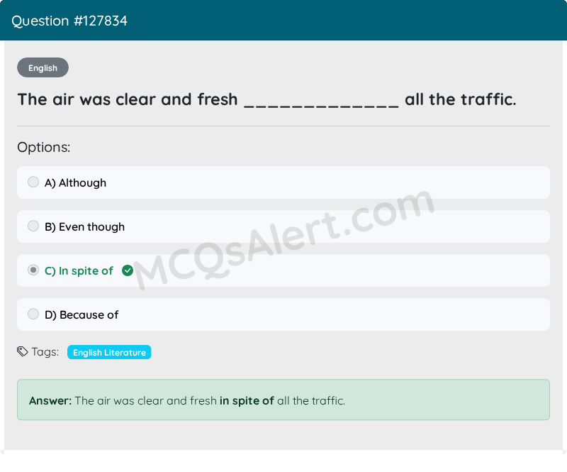 Question Screenshot