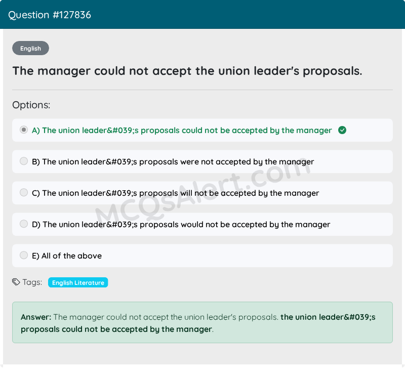 Question Screenshot