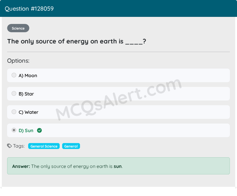 Question Screenshot