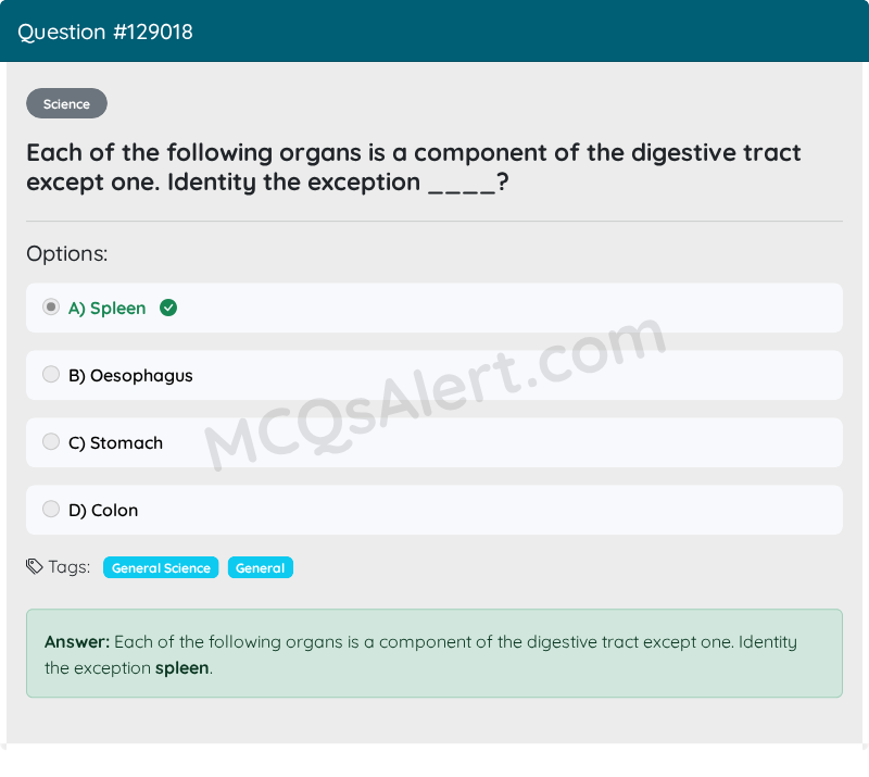 Question Screenshot