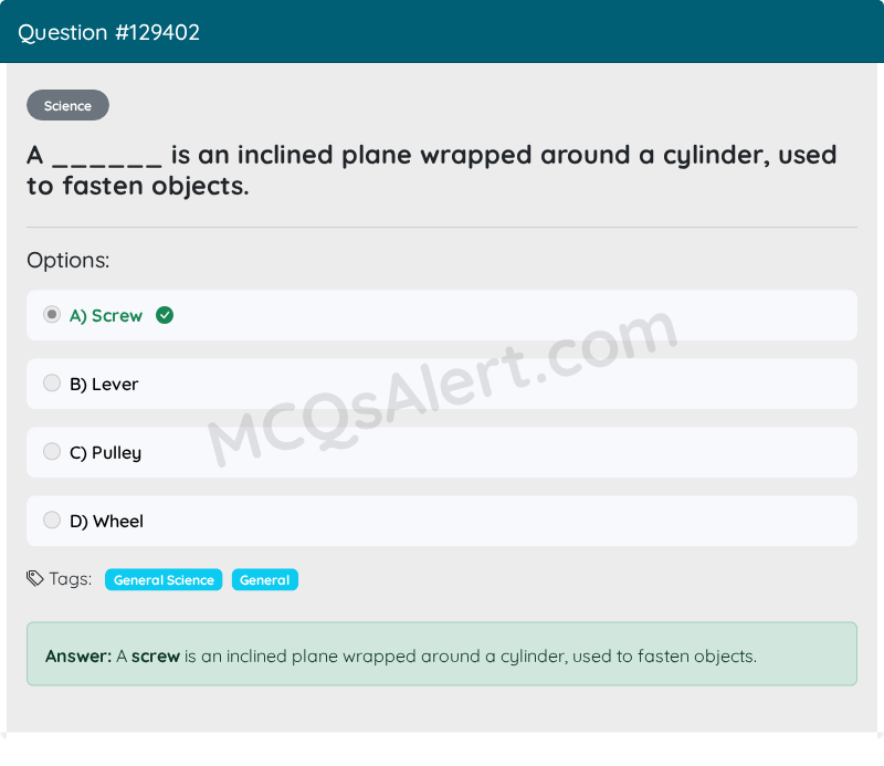 Question Screenshot