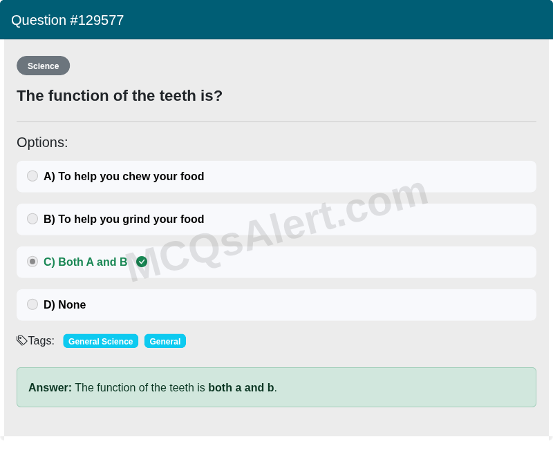 Question Screenshot