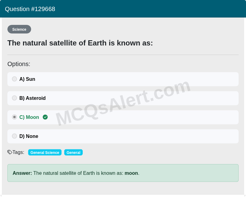 Question Screenshot