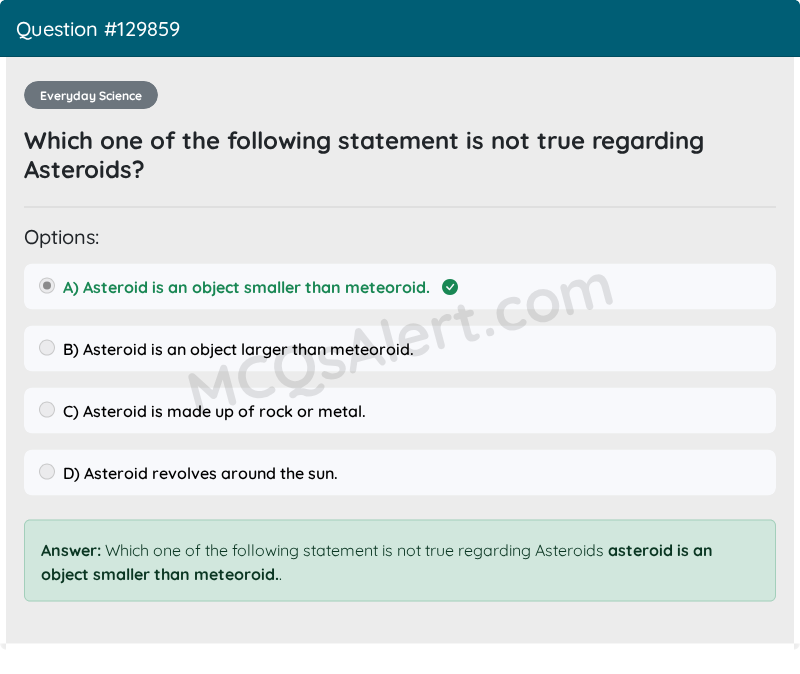 Question Screenshot