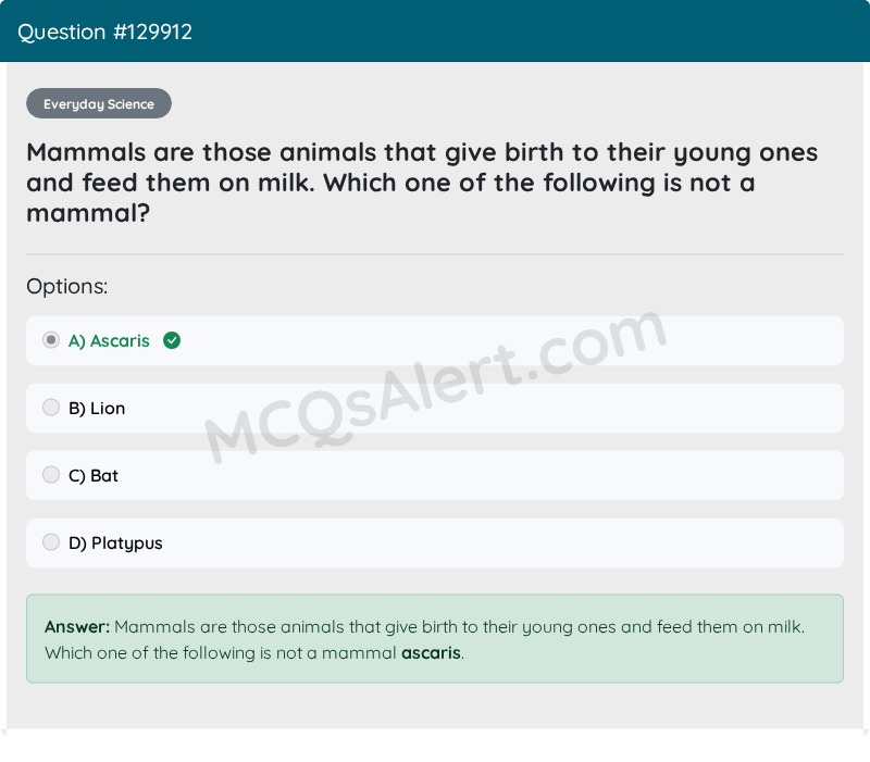 Question Screenshot