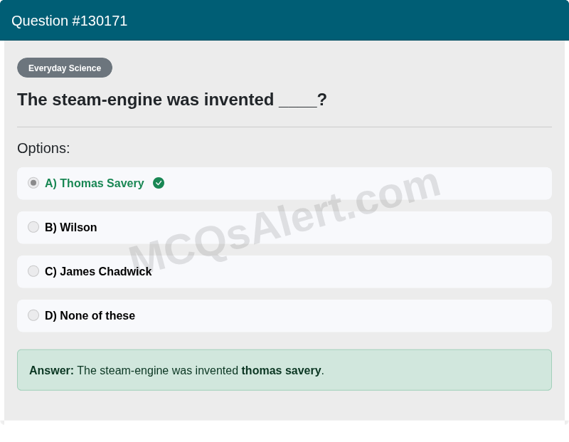 Question Screenshot