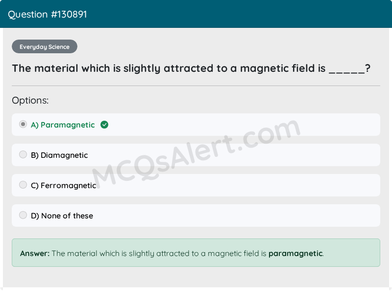 Question Screenshot