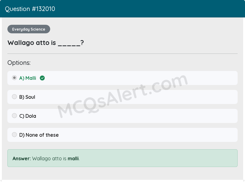 Question Screenshot