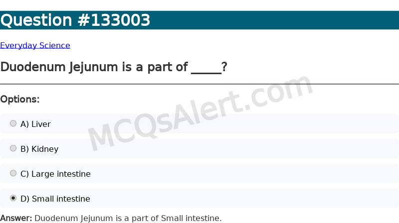 Question Screenshot