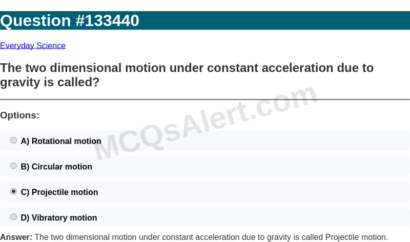 Question Screenshot
