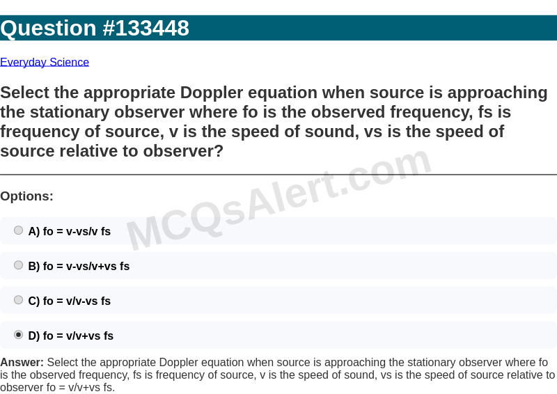 Question Screenshot