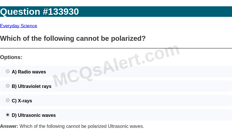 Question Screenshot