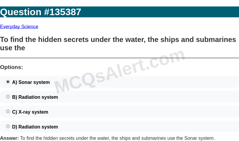 Question Screenshot