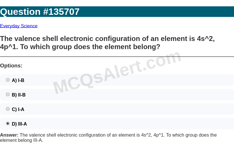 Question Screenshot
