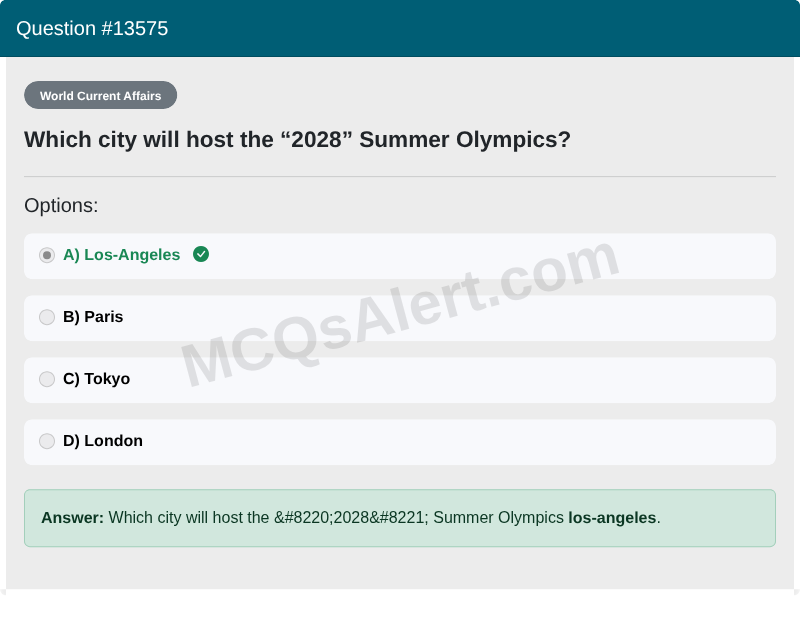 Question Screenshot