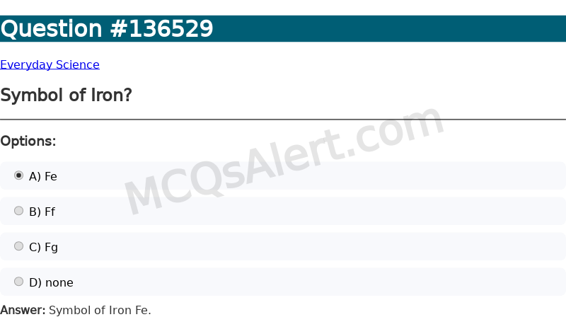Question Screenshot