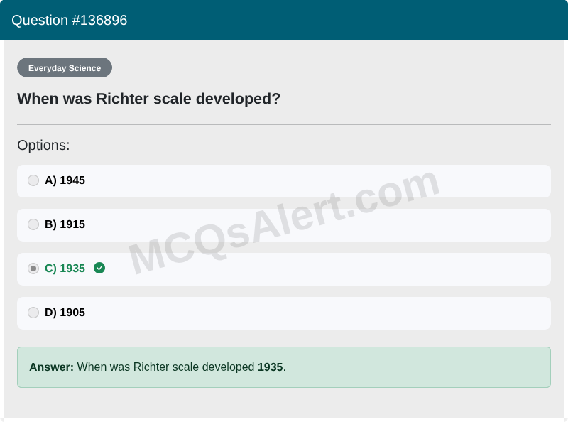 Question Screenshot