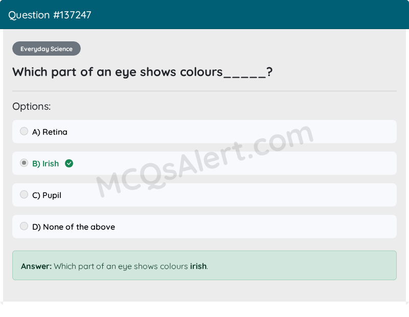 Question Screenshot