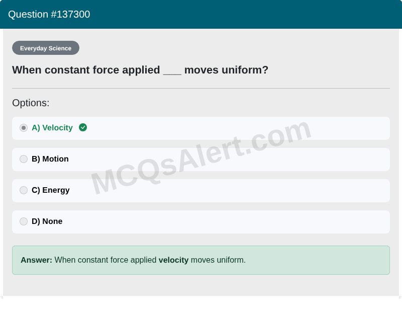 Question Screenshot