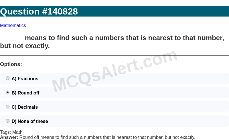 Question Screenshot