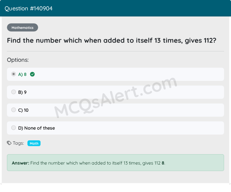 Question Screenshot