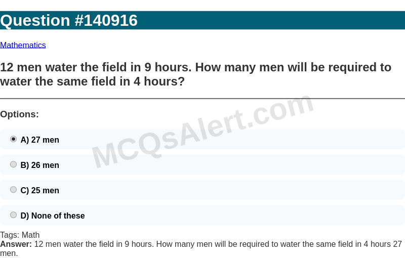 Question Screenshot