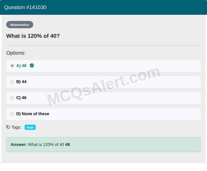 Question Screenshot