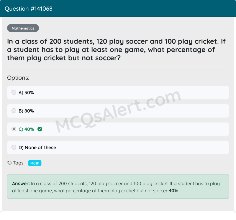 Question Screenshot