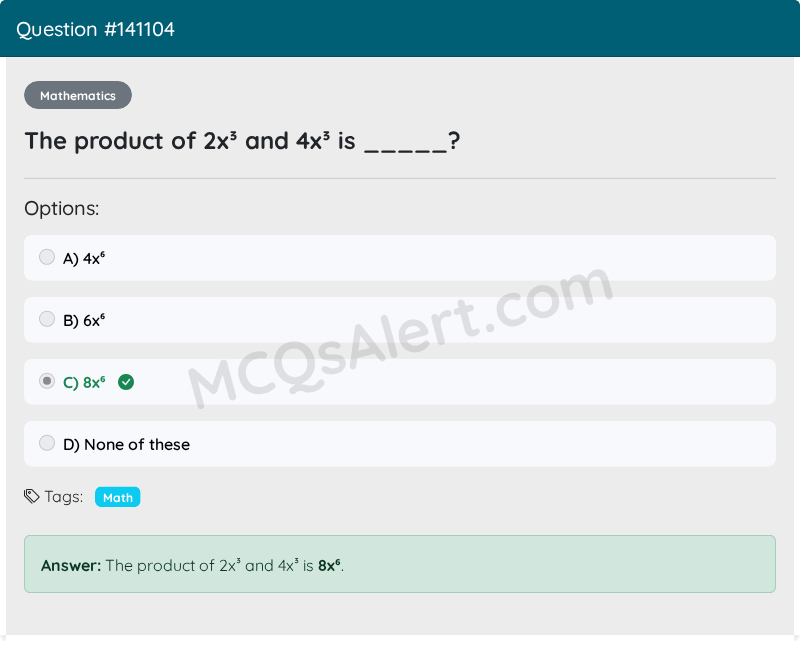 Question Screenshot