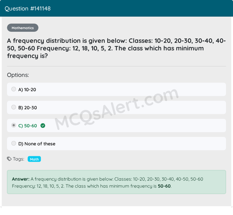 Question Screenshot