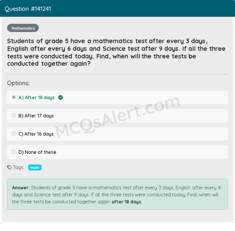 Question Screenshot