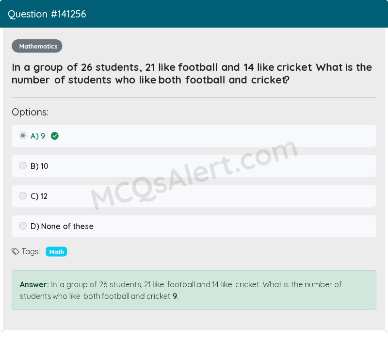 Question Screenshot
