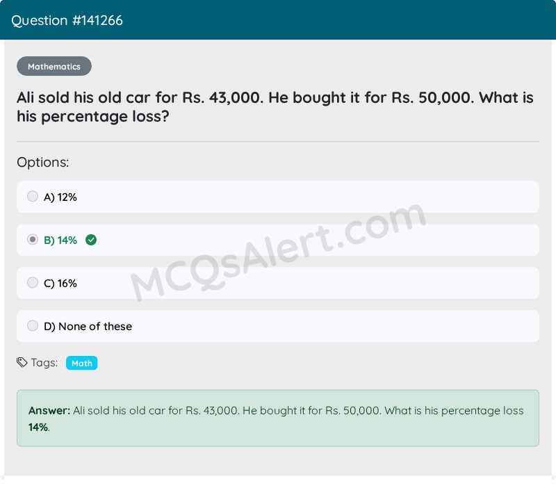 Question Screenshot