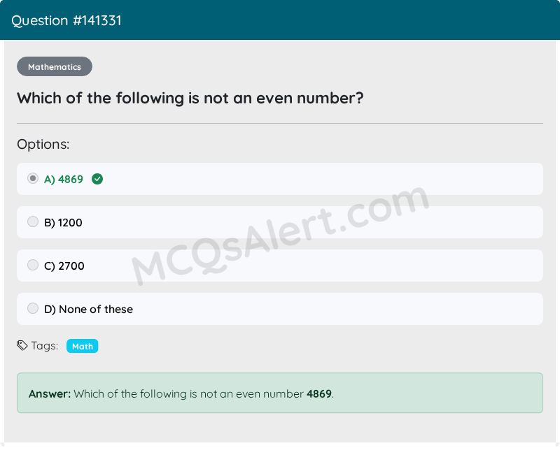 Question Screenshot