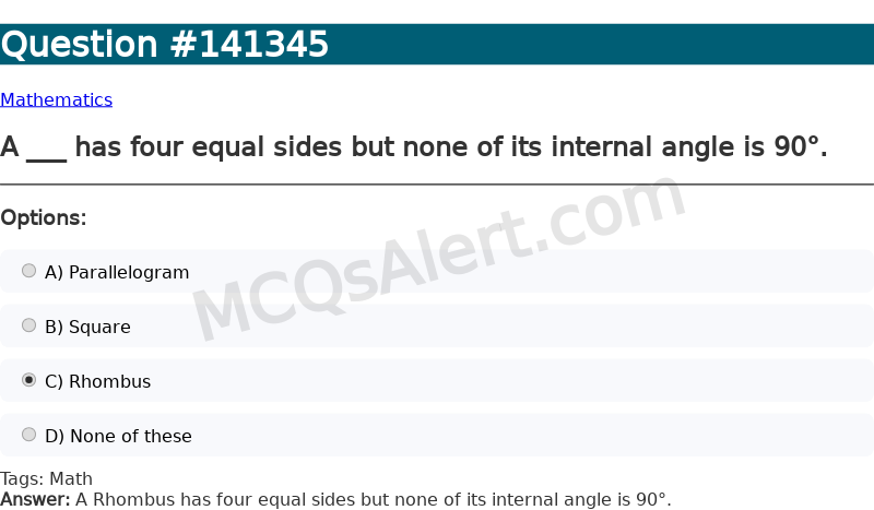 Question Screenshot