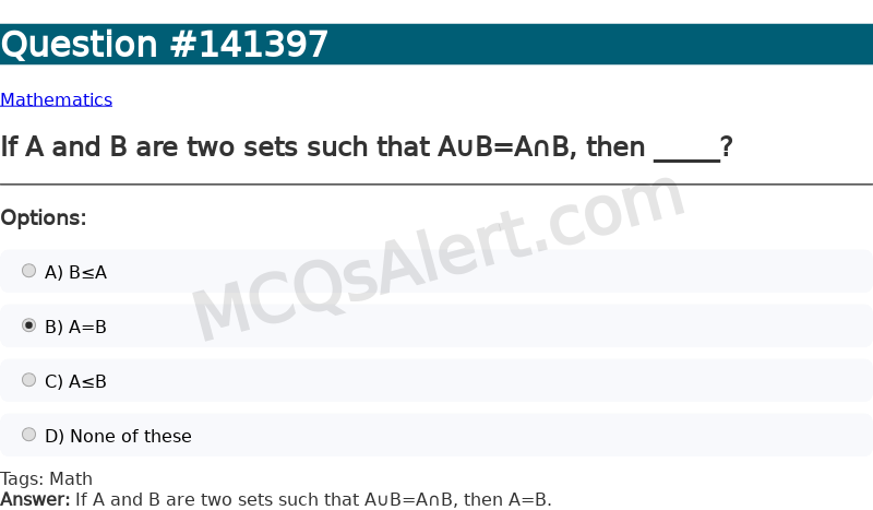 Question Screenshot