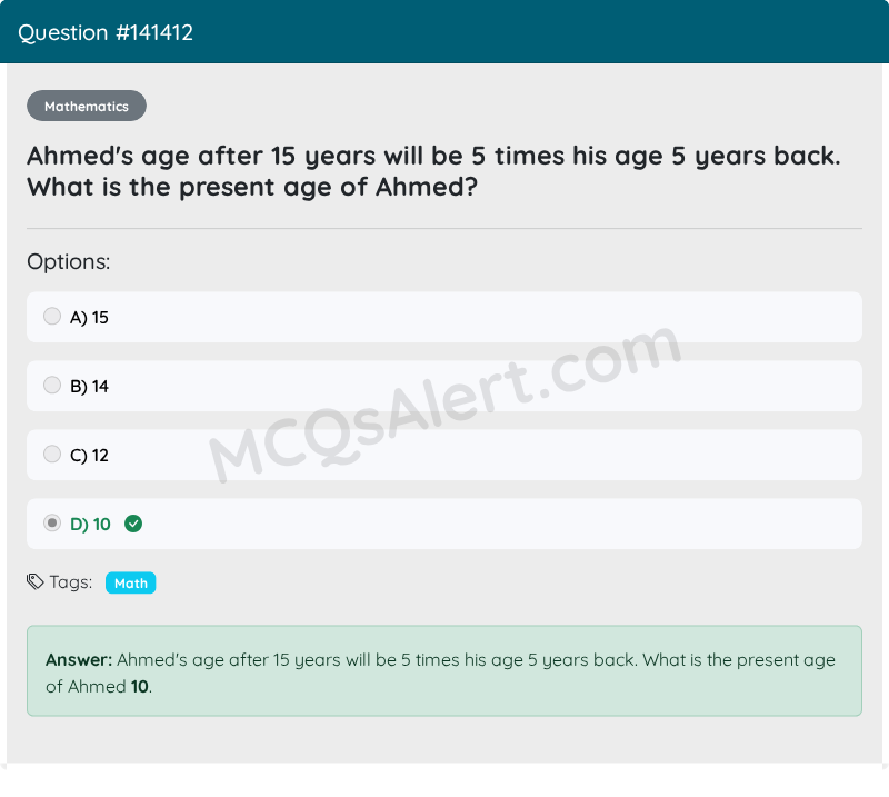 Question Screenshot