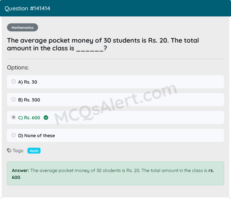 Question Screenshot