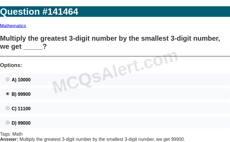 Question Screenshot