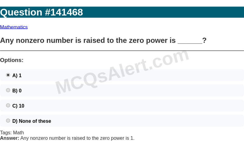 Question Screenshot