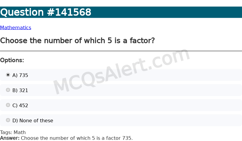 Question Screenshot