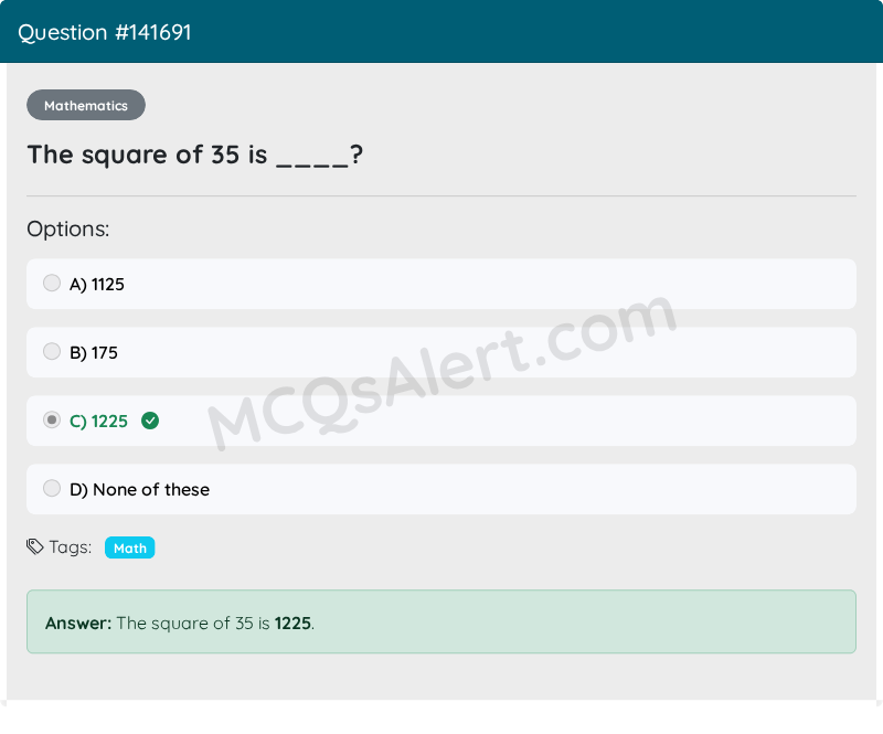Question Screenshot