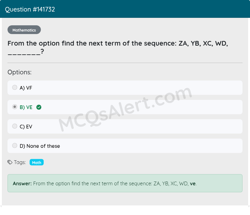 Question Screenshot