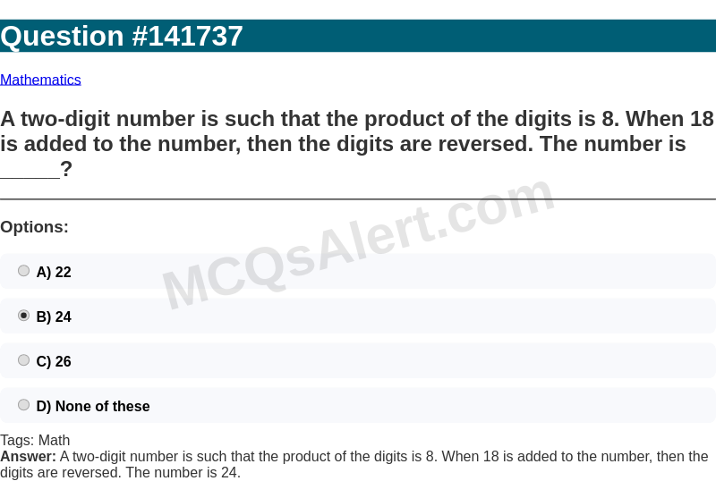 Question Screenshot