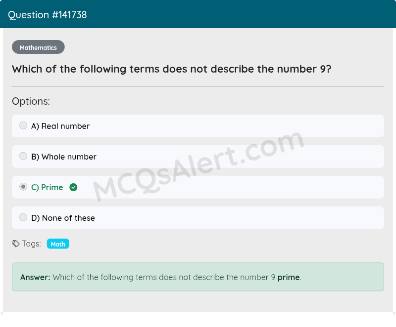 Question Screenshot