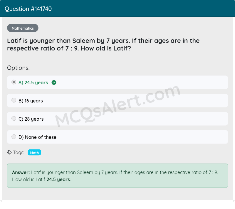 Question Screenshot
