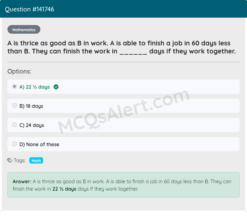 Question Screenshot