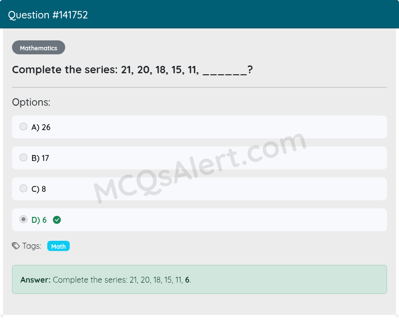 Question Screenshot
