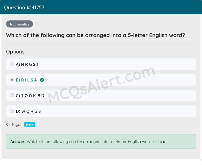 Question Screenshot