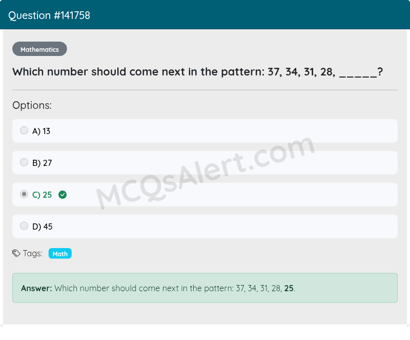 Question Screenshot